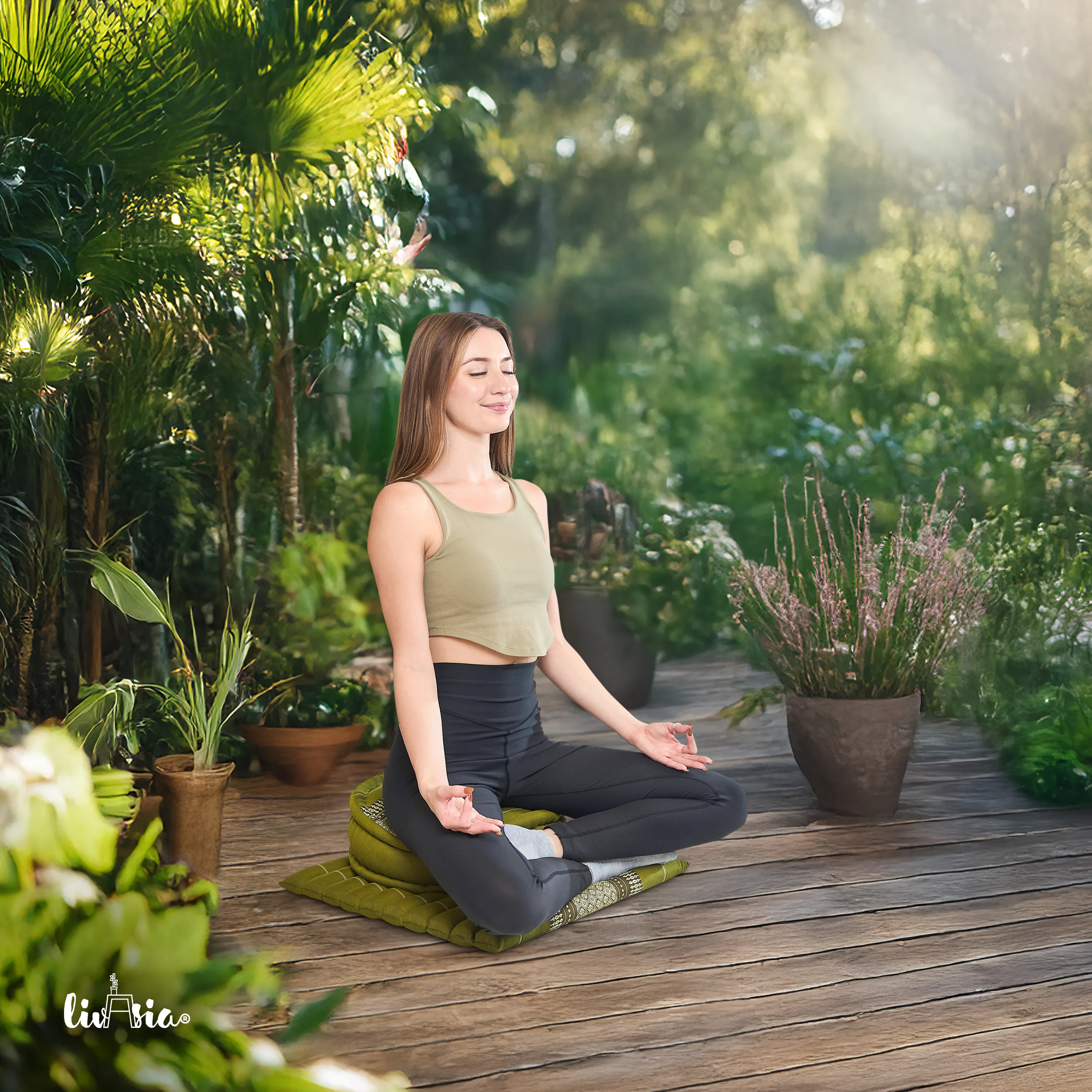 Kapok meditatiekussen set L