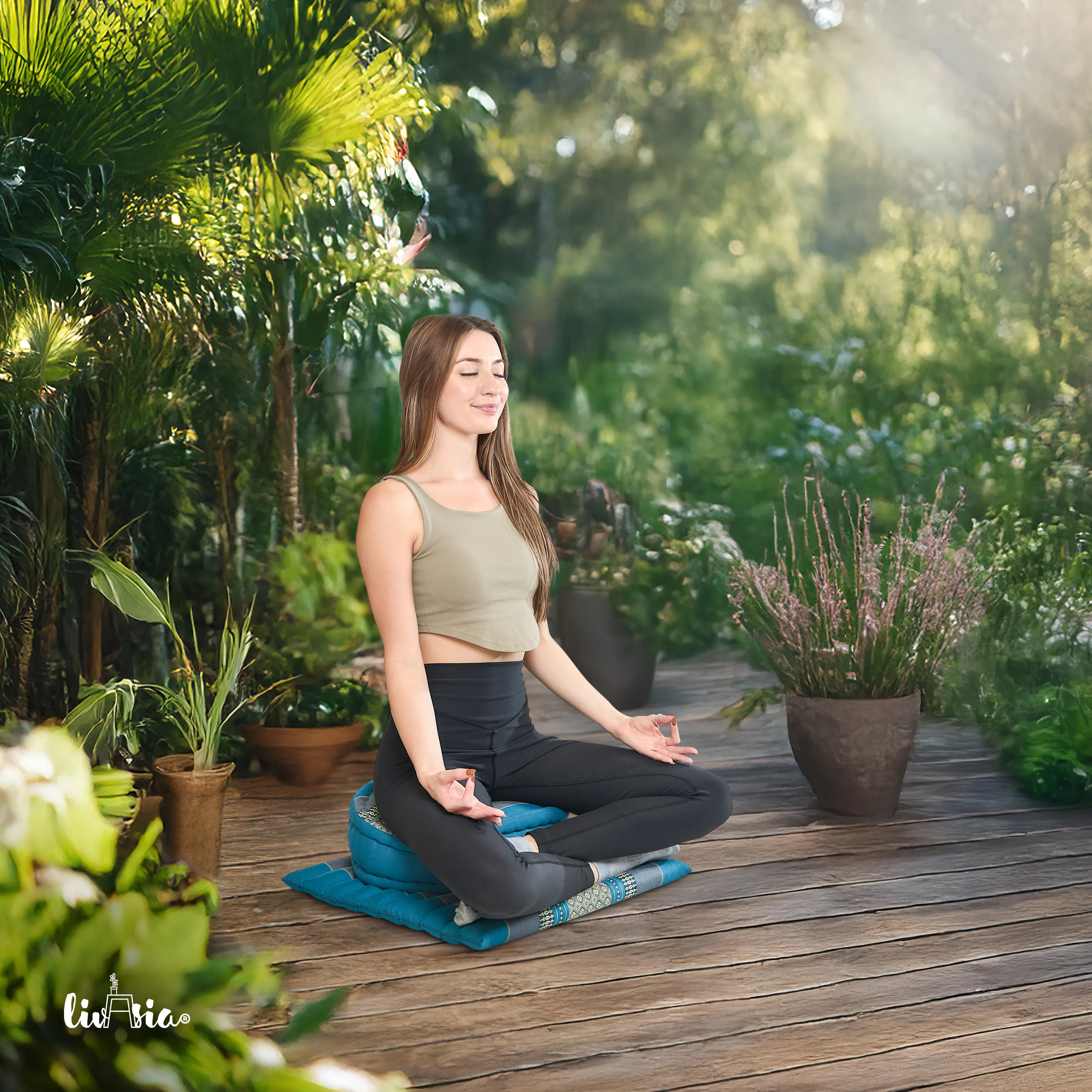 Kapok meditatiekussen set L