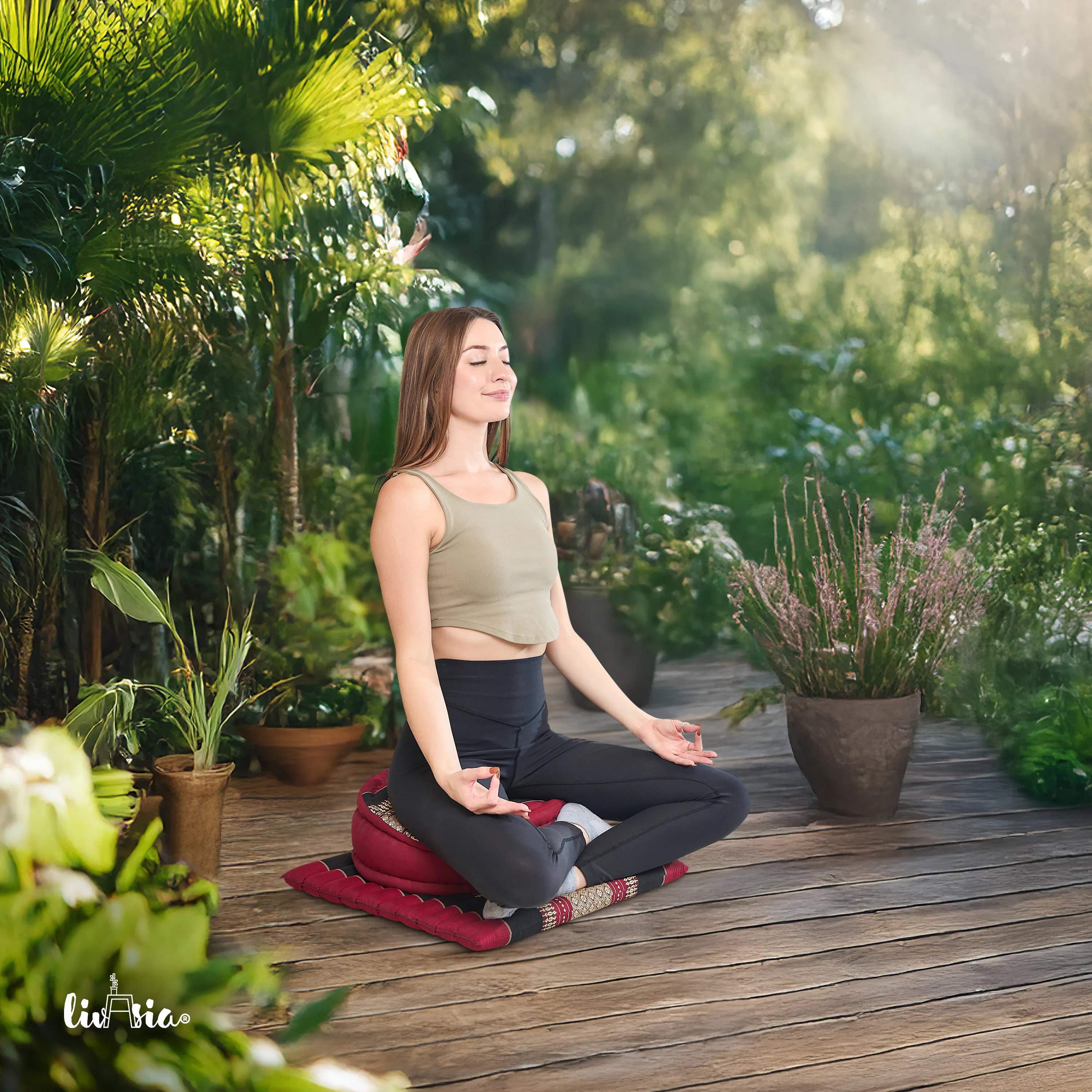 Kapok meditatiekussen set L