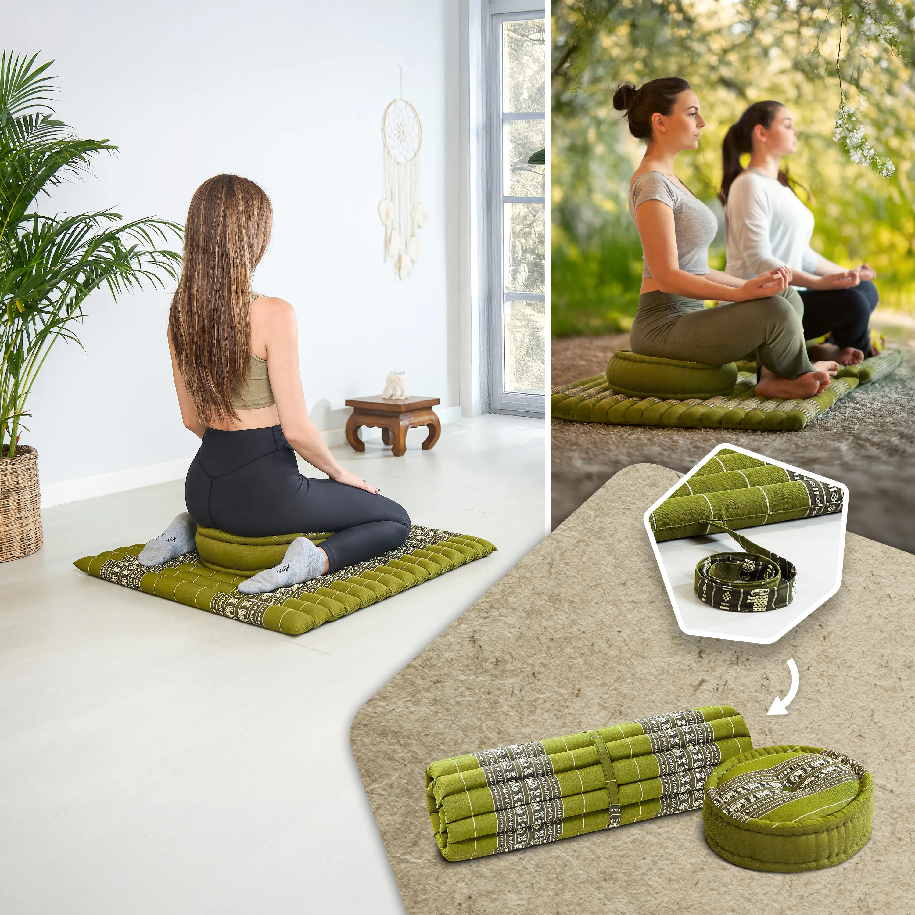 Kapok meditatiekussen set XL