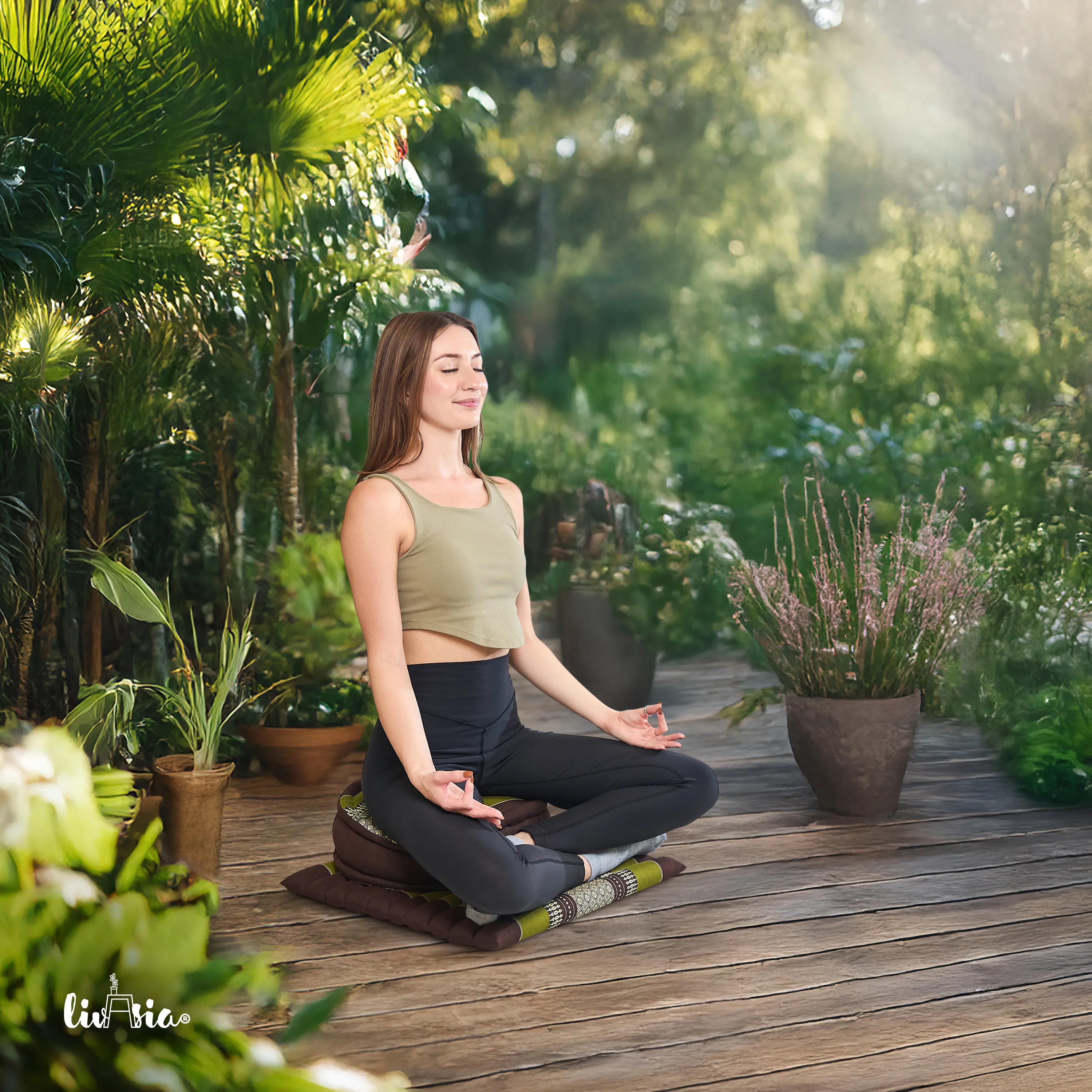 Kapok meditatiekussen set L