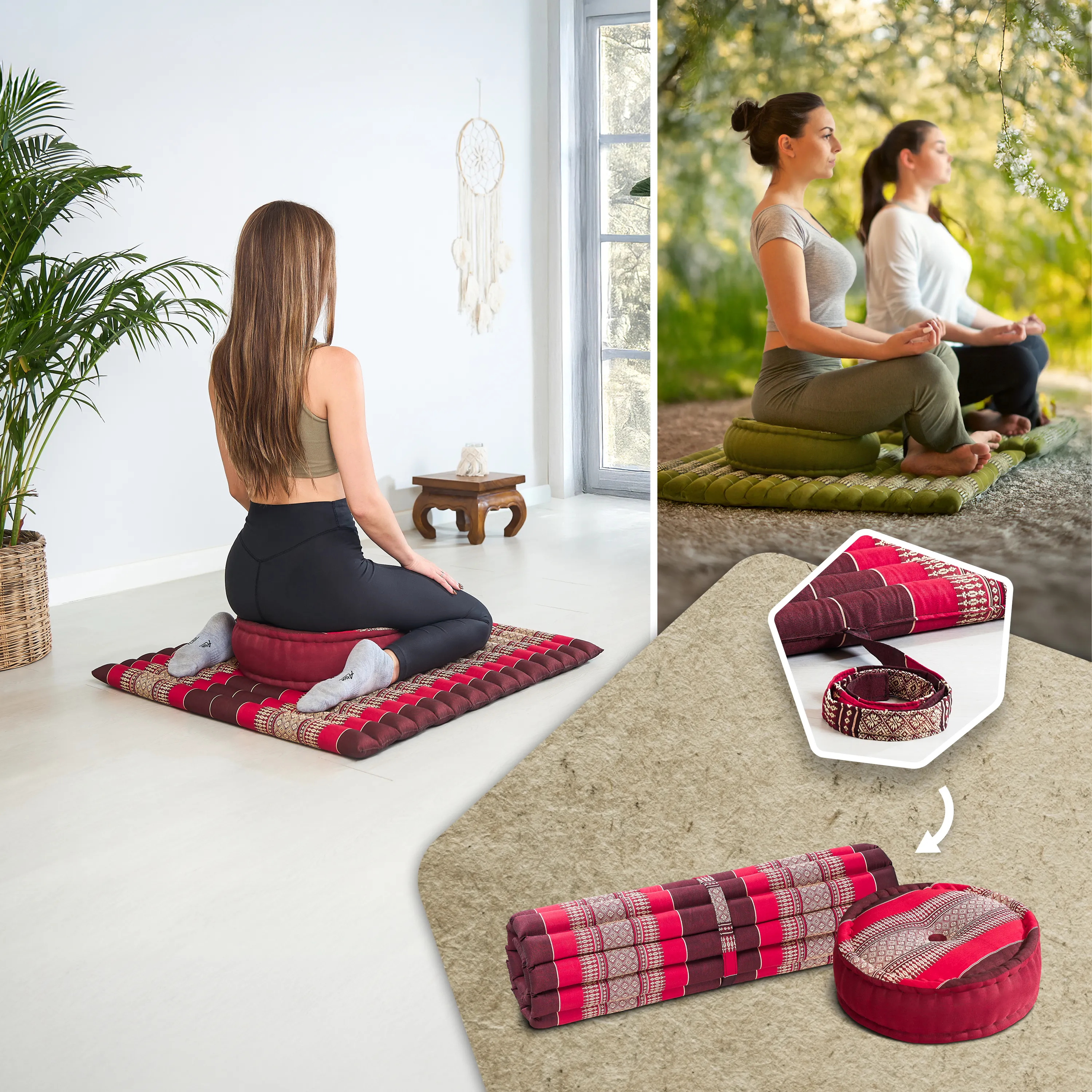 Kapok meditatiekussen set XL