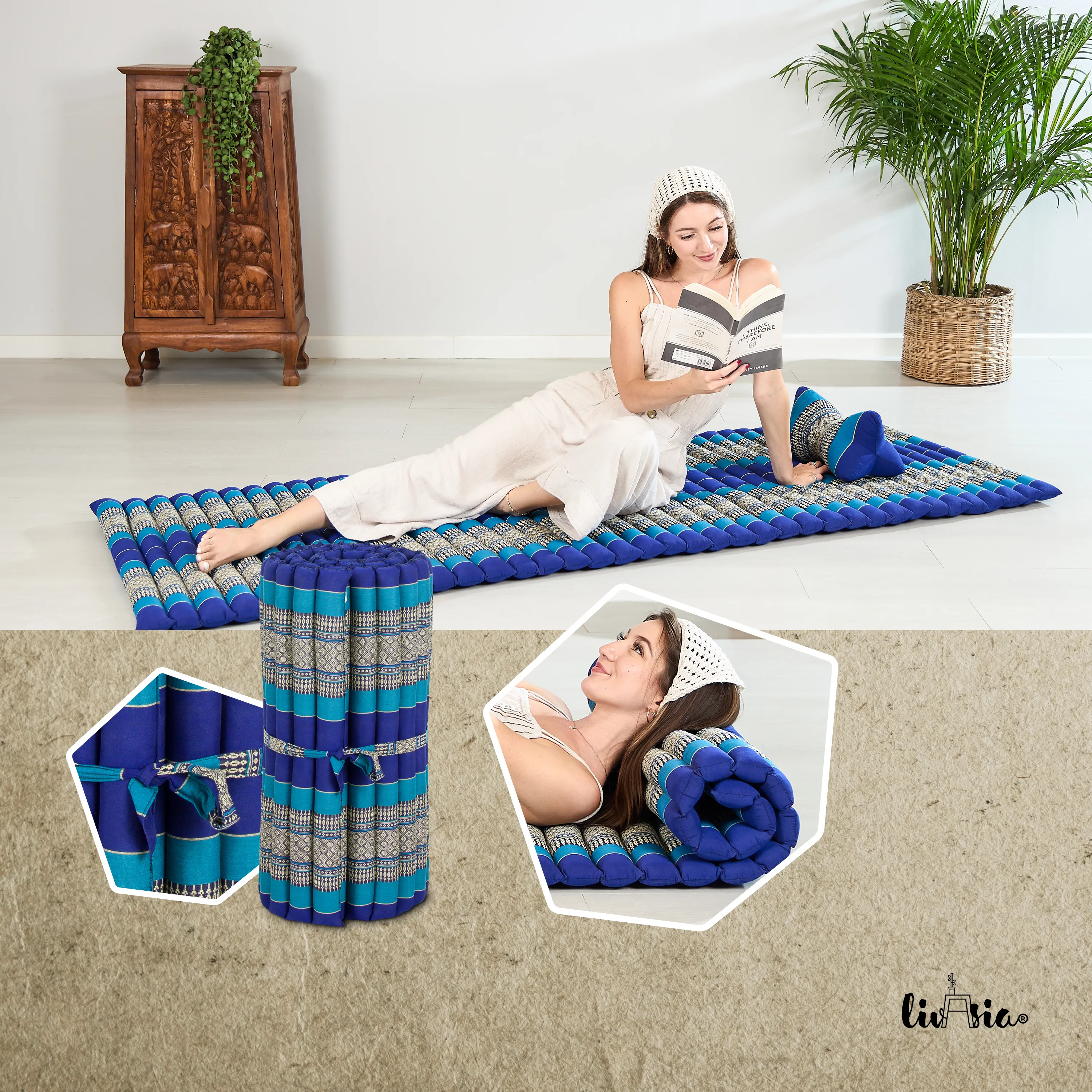 Kapok rolmat, 75 cm breed