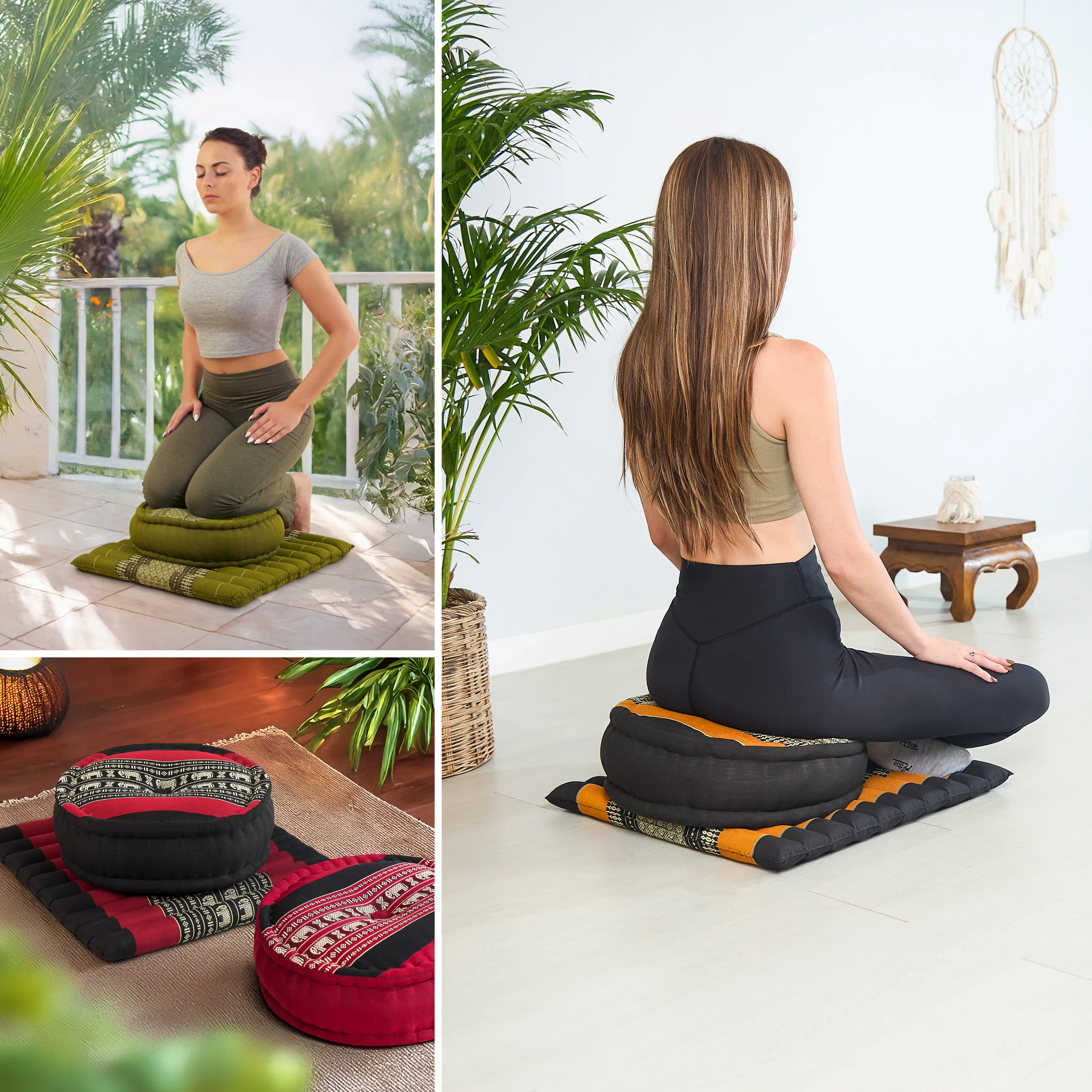 Kapok meditatiekussen set L