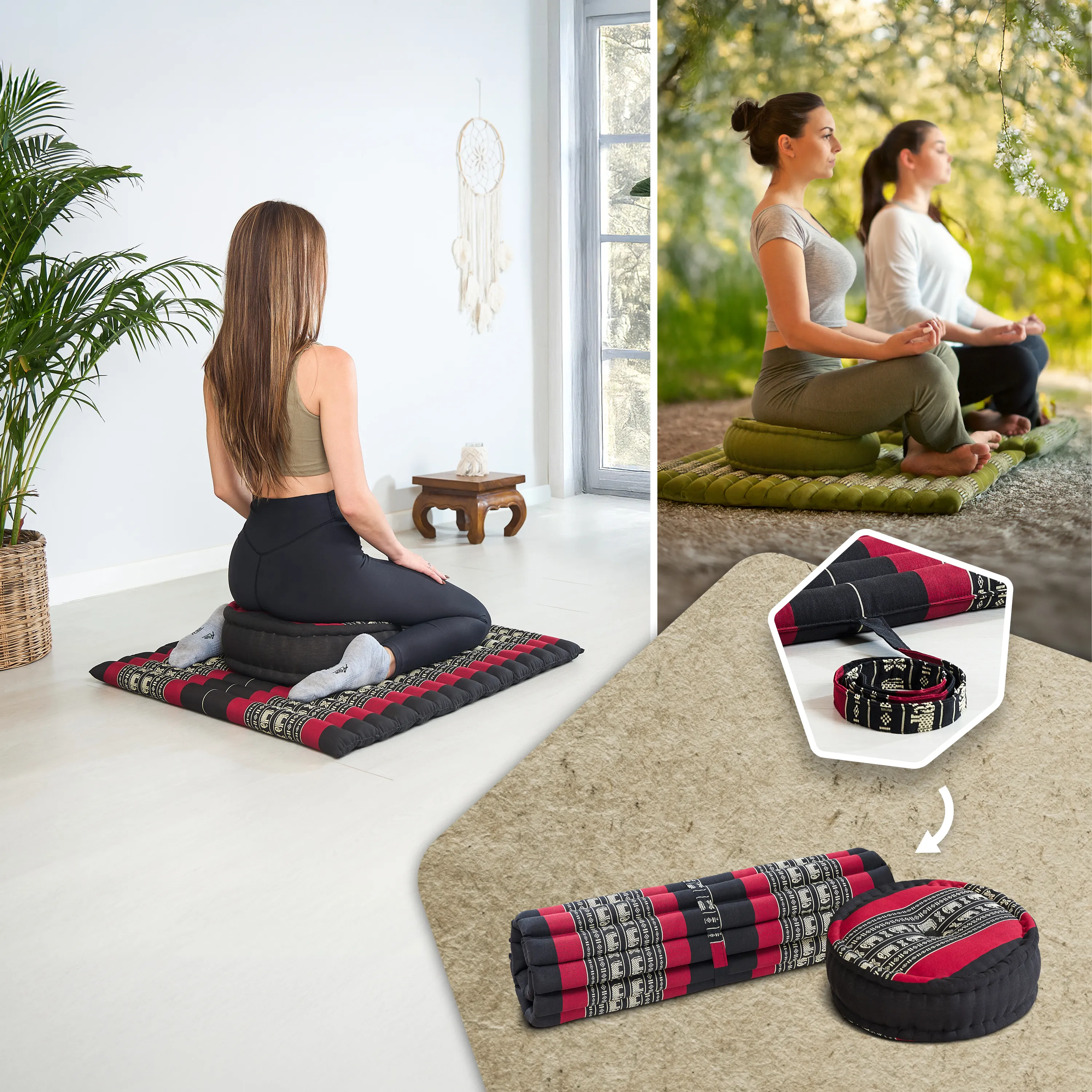 Kapok meditatiekussen set XL