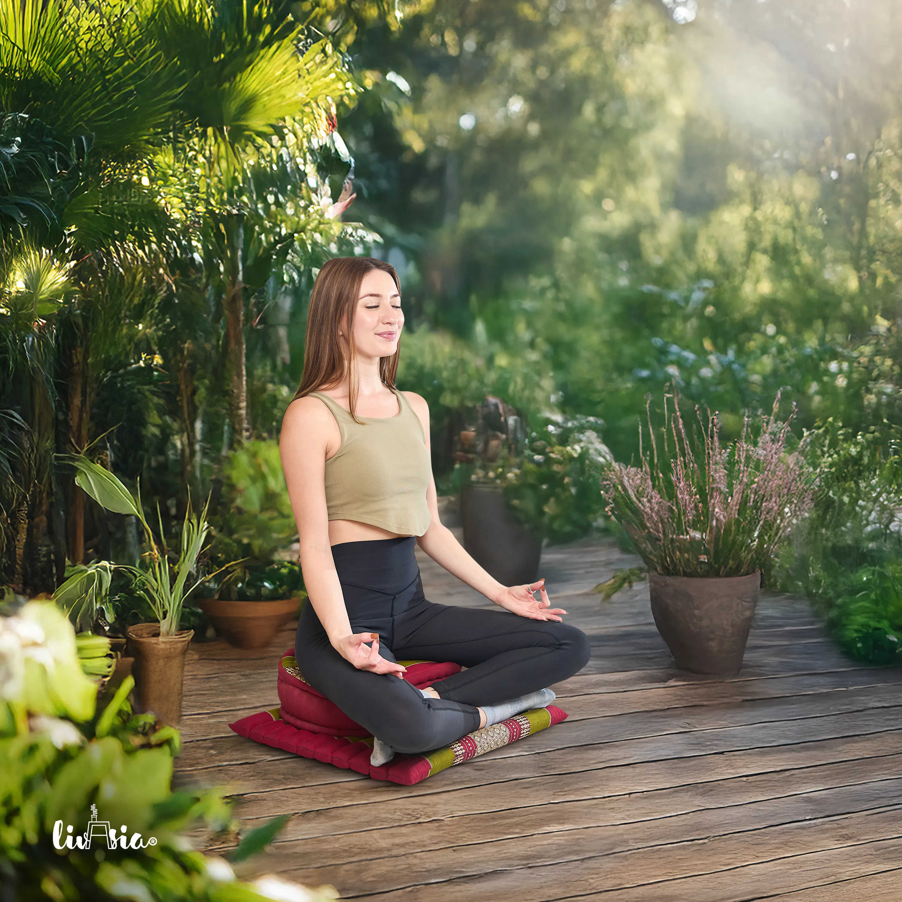 Kapok meditatiekussen set L