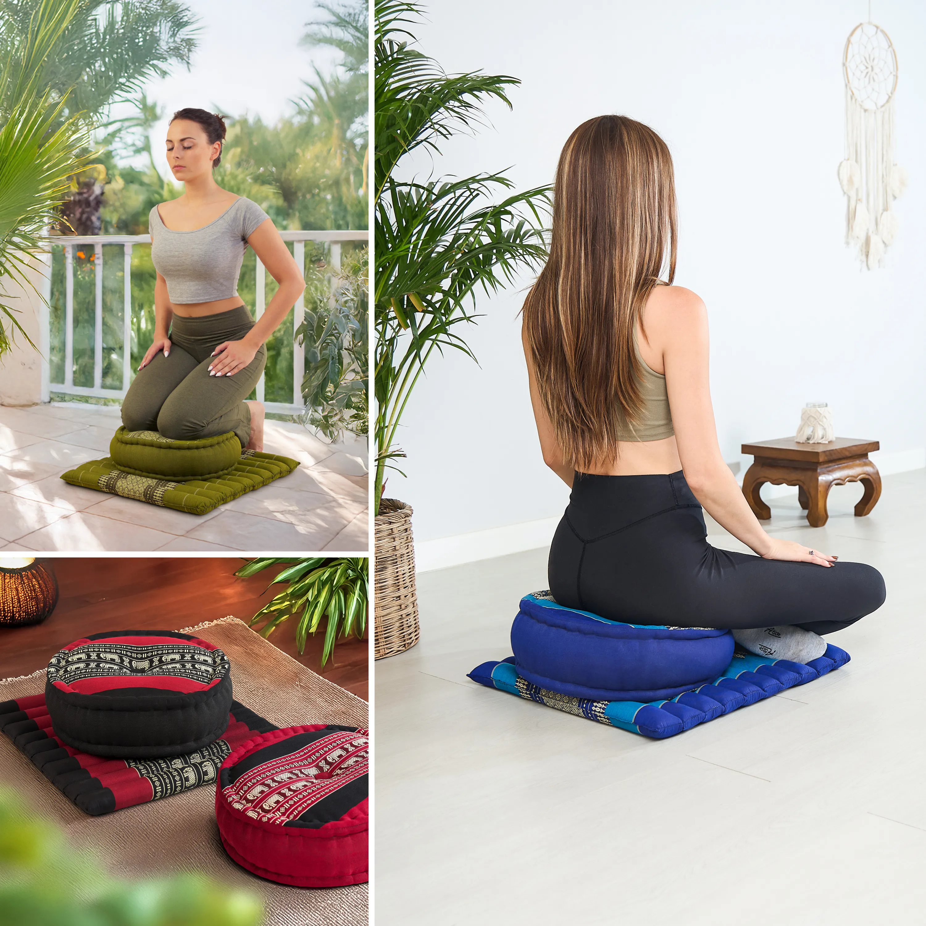 Kapok meditatiekussen set L