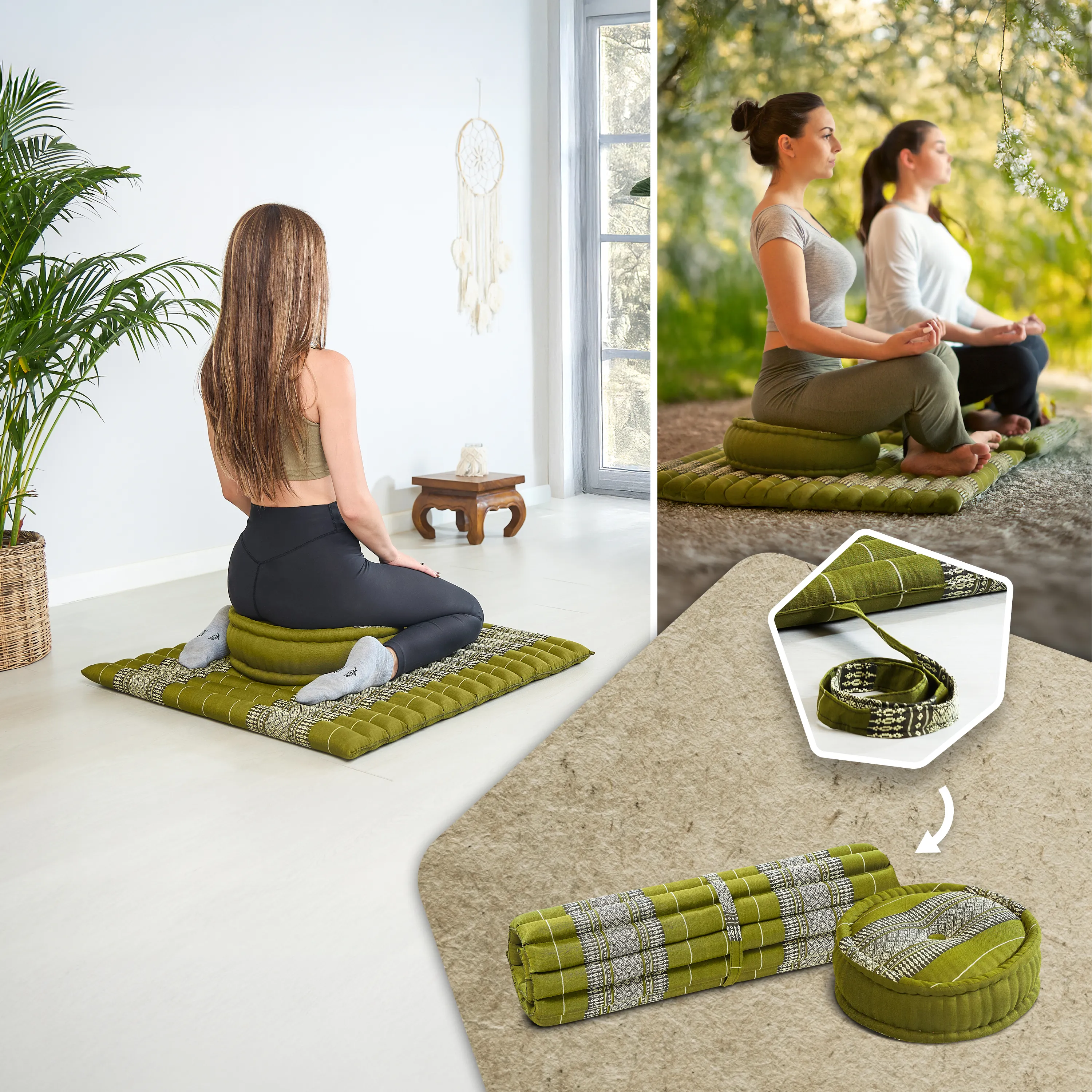 Kapok meditatiekussen set XL