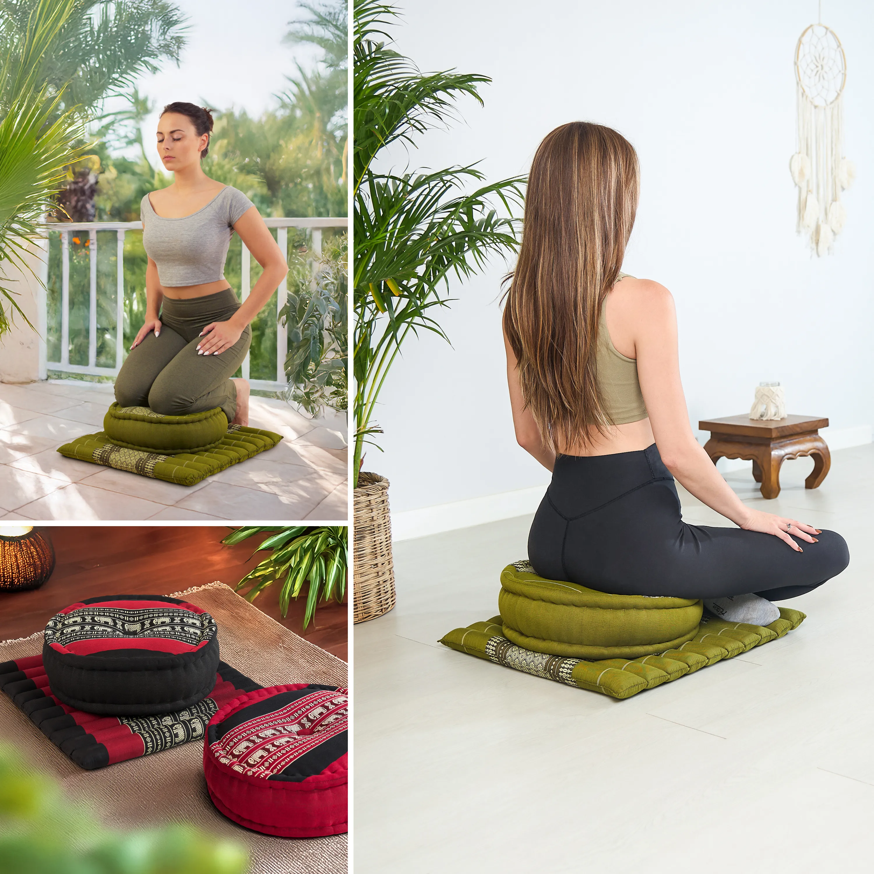 Kapok meditatiekussen set L