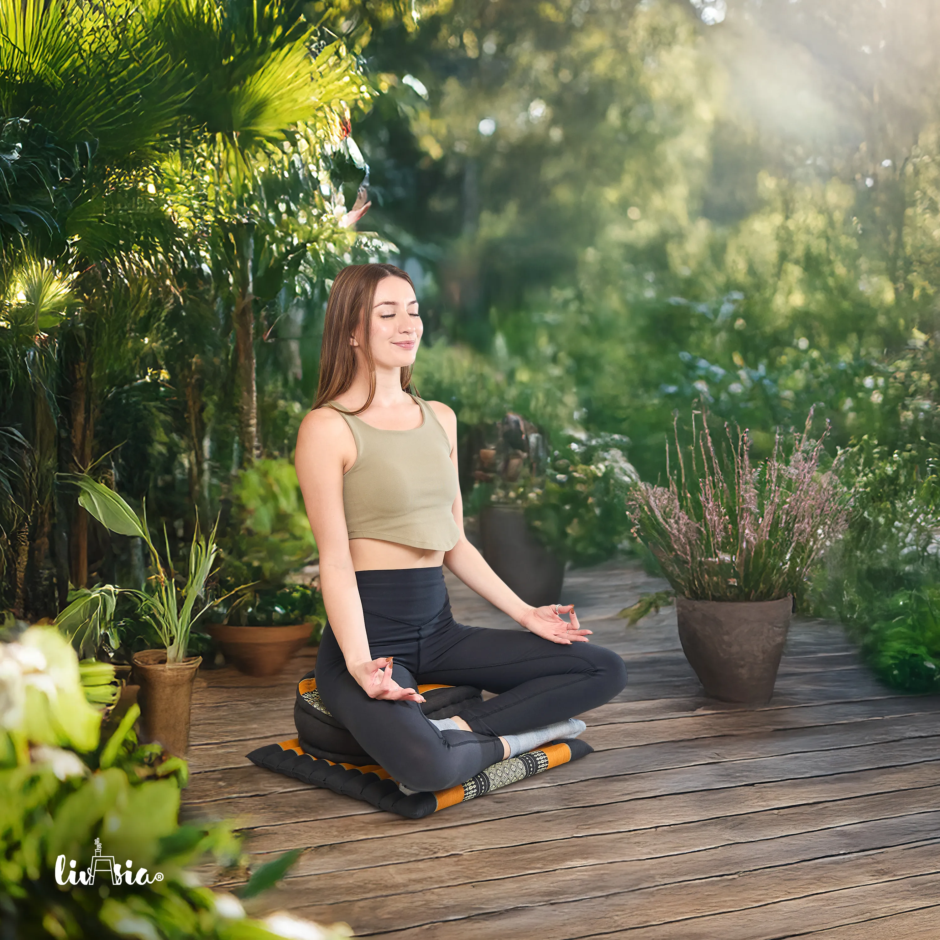 Kapok meditatiekussen set L