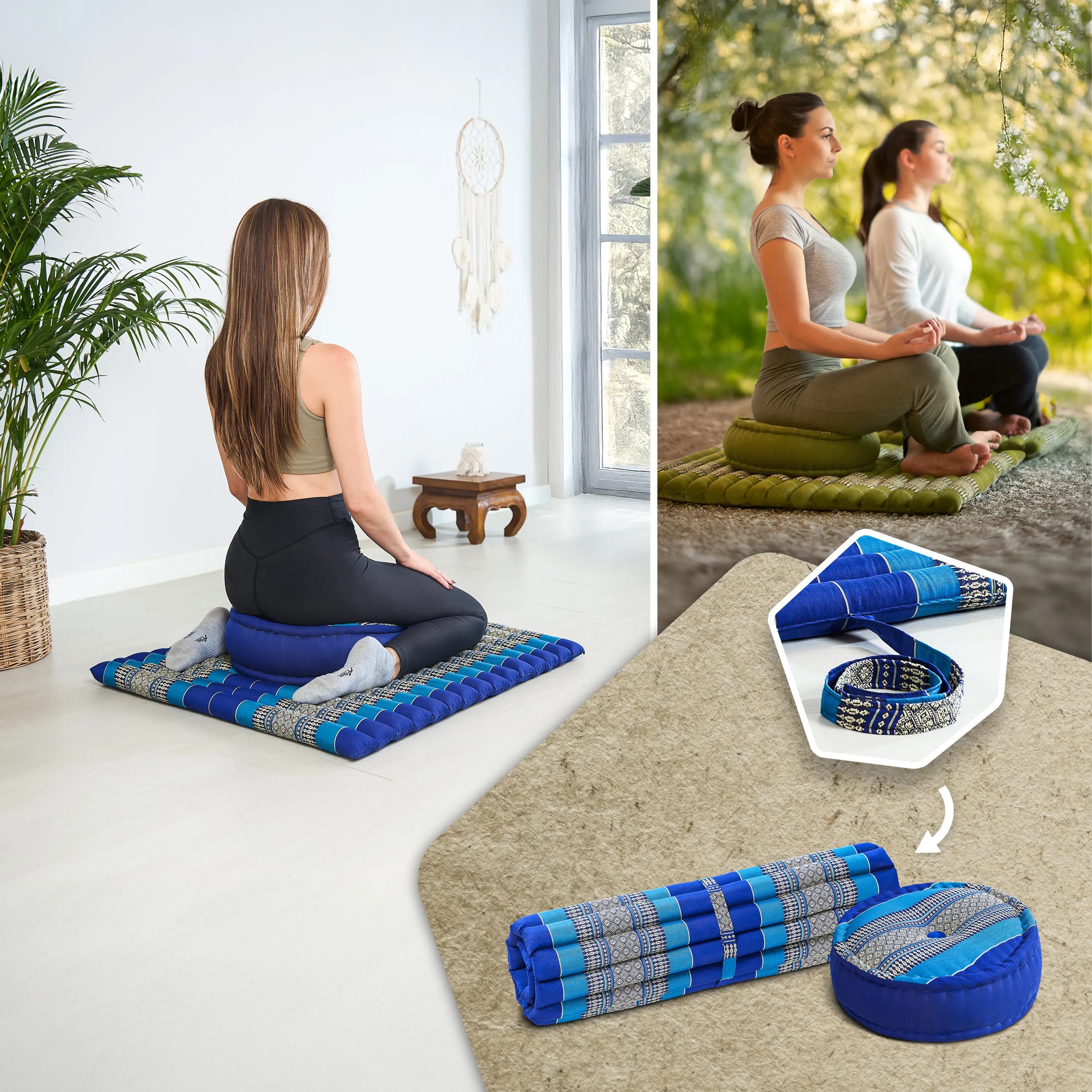 Kapok meditatiekussen set XL