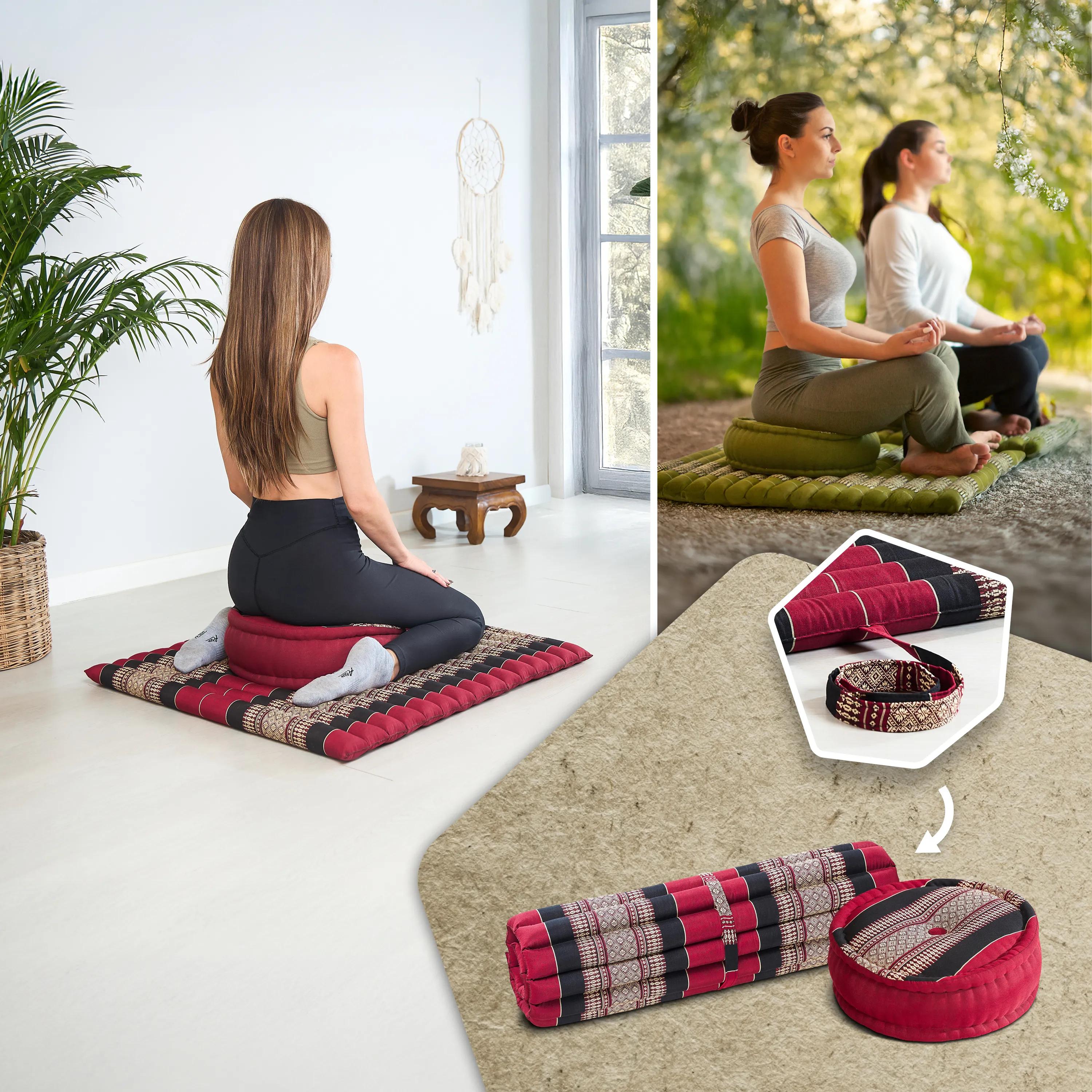 Kapok meditatiekussen set XL