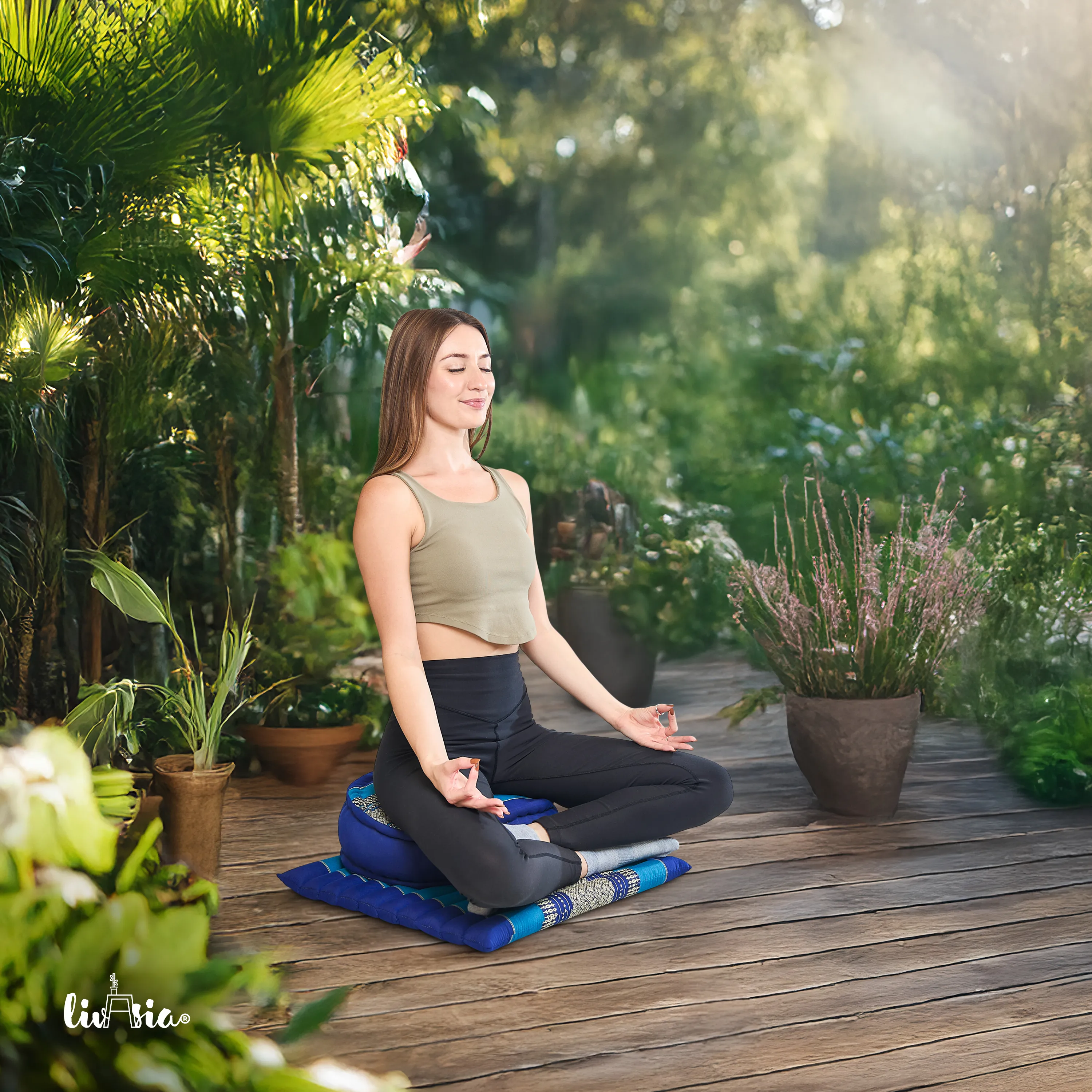 Kapok meditatiekussen set L