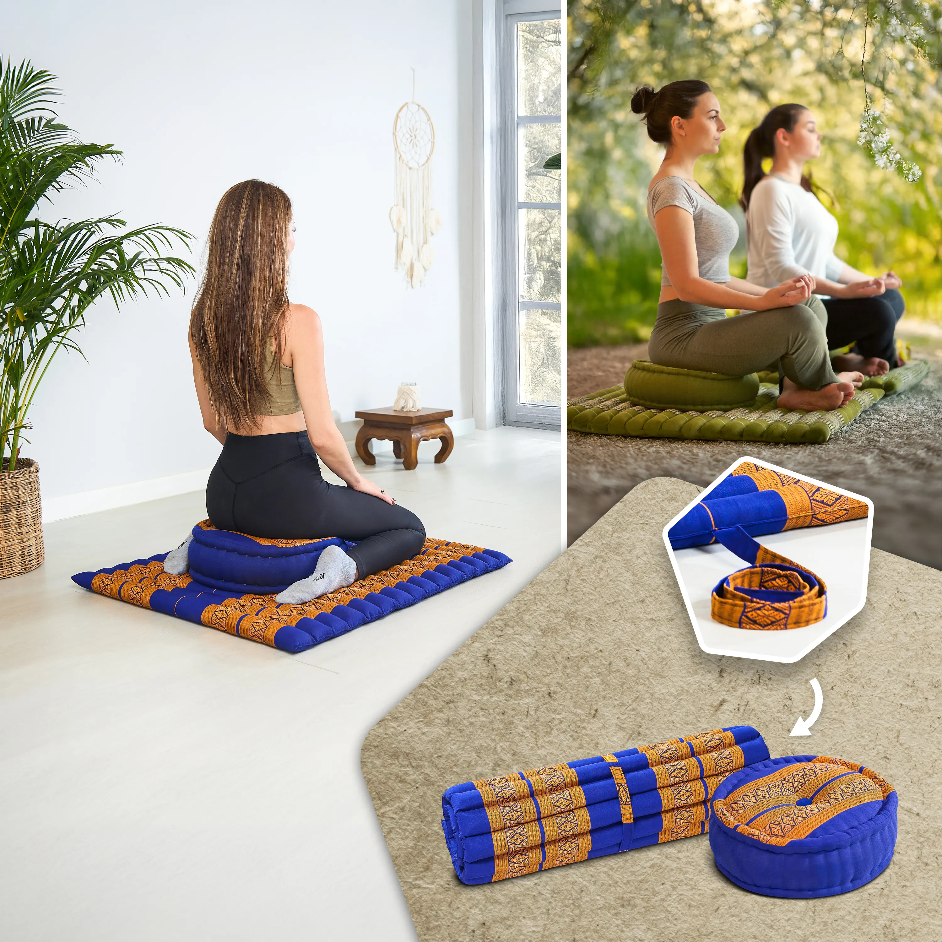 Kapok meditatiekussen set XL
