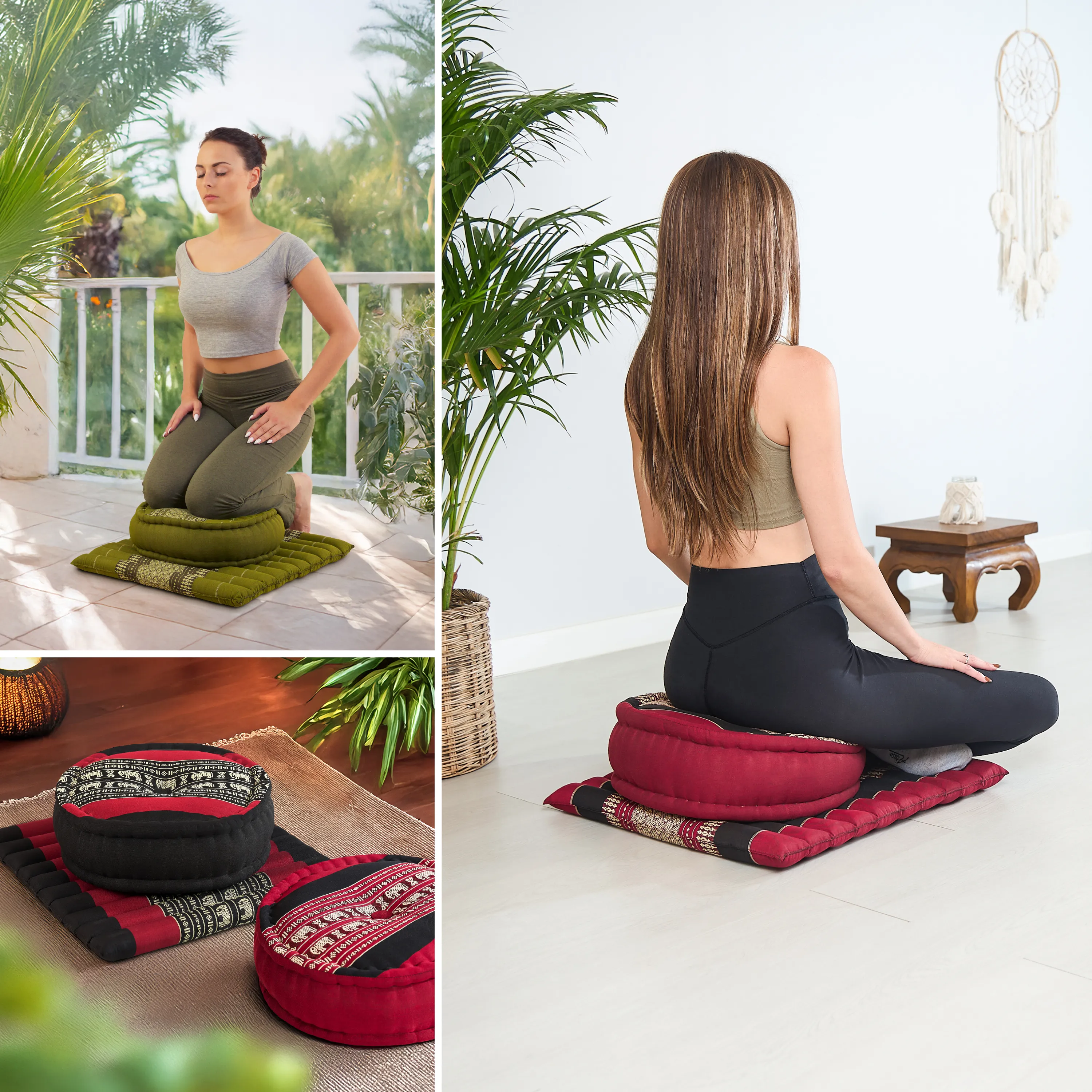 Kapok meditatiekussen set L